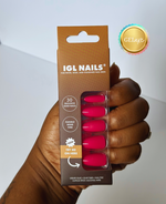 Amara Geluxe™ Nails – Sunset Ombre with 3D Glass Flower Accent