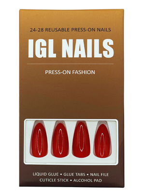 Ruby Press On Nails